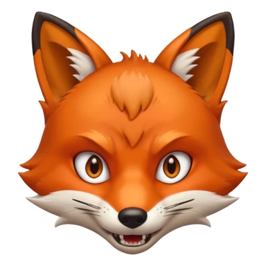 lisek który jest wściekły  sticker