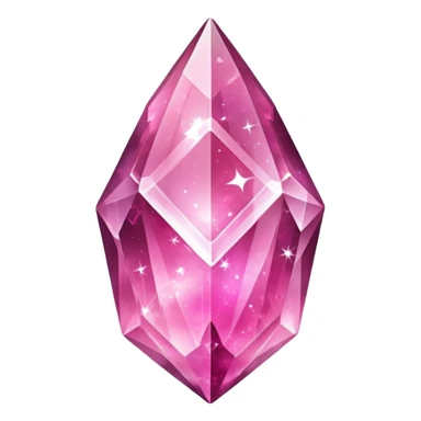 pink nebula crystal shard sticker