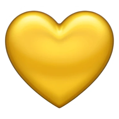 heart with a metallic yellow center sticker