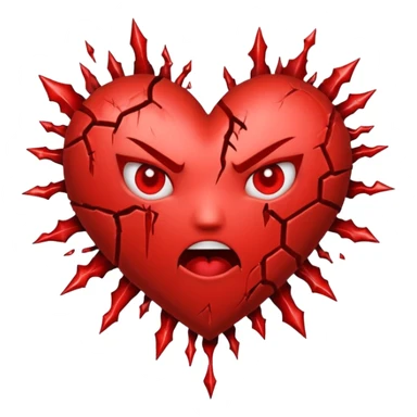 Passa o coração mas com raiva sticker