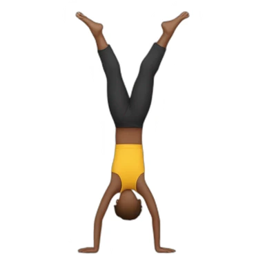 handstand open arms sticker