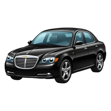 massive black car sticker