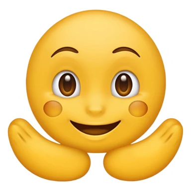 Emoji, yellow round teasing smile sticker