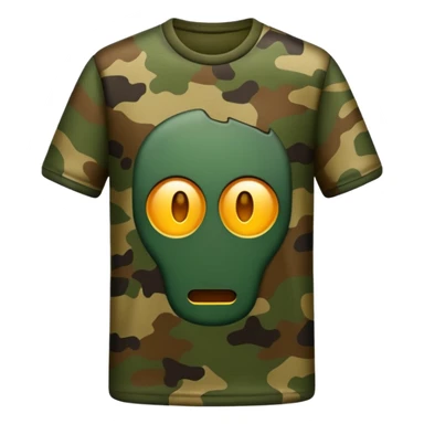 camouflage shirt sticker
