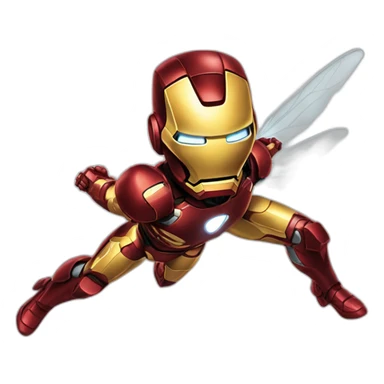 Iron man fly sticker