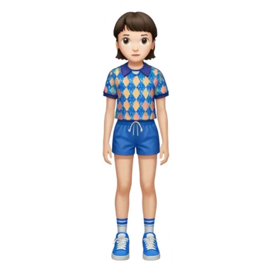 Eleven from stranger things season 3 episode 2 sticker