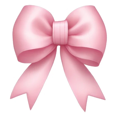 light pink ribbon bow with cat sticker