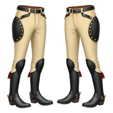 Pantalones de montar hipica negros sticker