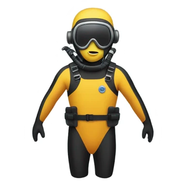 scuba diver man sticker