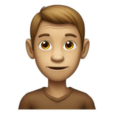 Human-monkey sticker