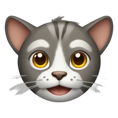 Cat with monkey hands sticker