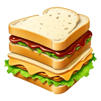 Sandwich with turkey, lettuce, cheese and lots of sauce that is dripping on the sides  sticker