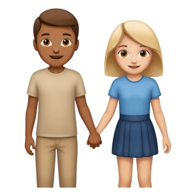 girl and boy on date  sticker