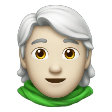 Coeur vert foncé sticker