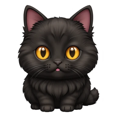 Black munchkin cat sticker
