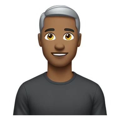 guy wearing black shirt and nike grey sweatpants sticker