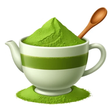 Matcha green tea sticker