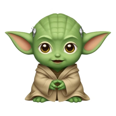 Mini yodas cuquis para niñas sticker
