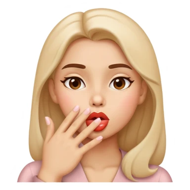 blowing kisses sticker