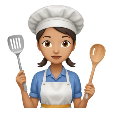 woman kitchen worker sticker