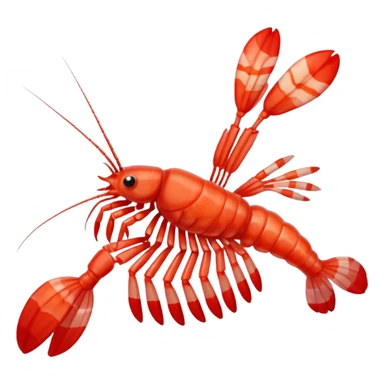 Coral banded shrimp sticker