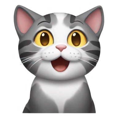 A Gay cat singing sticker