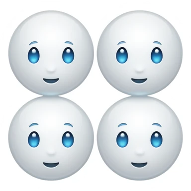 3 white droplets sticker