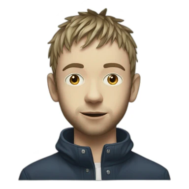 damon albarn young sticker