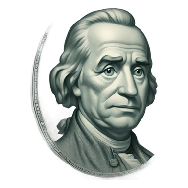 Frozen money sticker