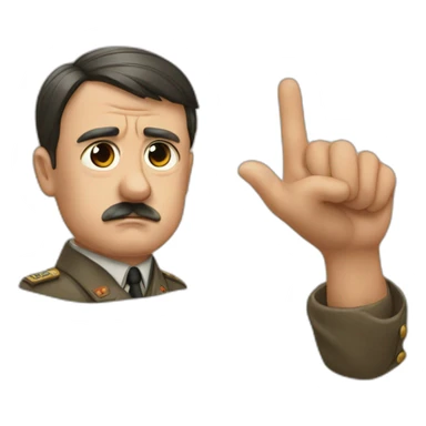 Hitler et son signe sticker