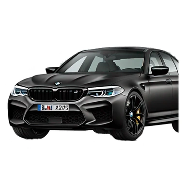 BMW M5 2024 Matte black  sticker