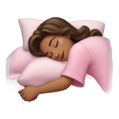 Sleeping brunette beauty Disney sticker
