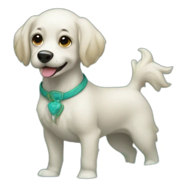 Chien sur sirene sticker