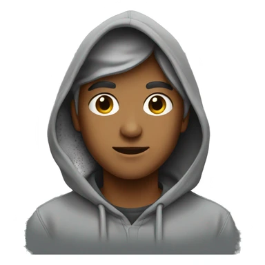 grey hoodie sticker