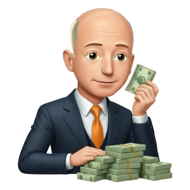jeff bezos sniff money sticker