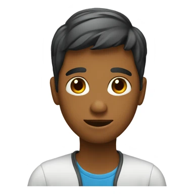 student at desk sticker