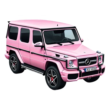 entire Mercedes-Benz G63 AMG elegance light pink sticker