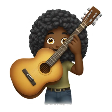 um senhor gaúcho de cabelos pretos, pele da america do sul com seu violão  sticker