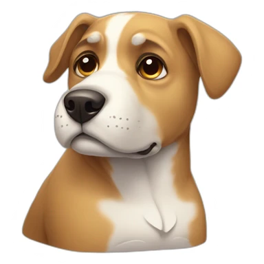 triste perro sticker