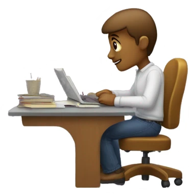 “The s’more is studying at a desk with early dawn stars shining in the background.” sticker