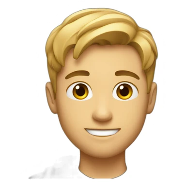 young handsome video editor sticker