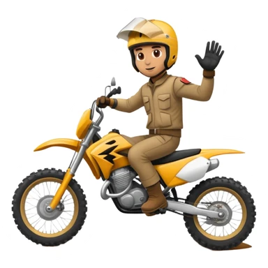 Man on a dirtbike sticker