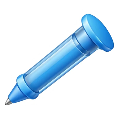 Blue pushpin sticker