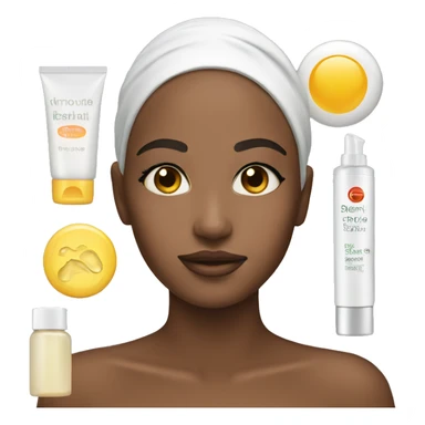 Several skincare products sticker