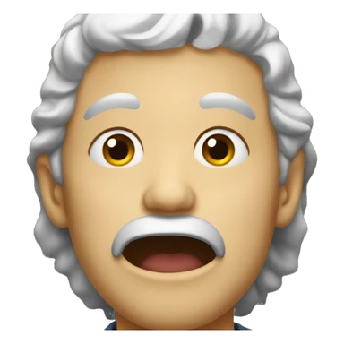 Man drooling  sticker