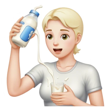 throwing up milk sticker