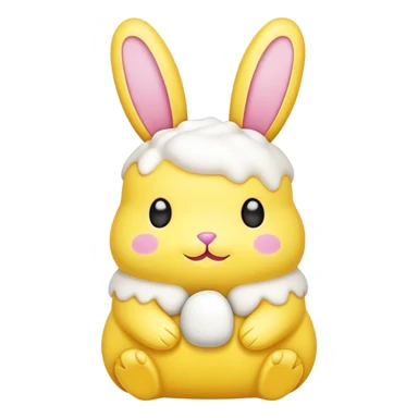 marshmallow peep bunny sticker