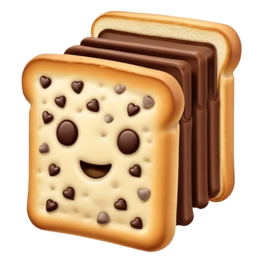 toaster pastry chocolate chip sticker