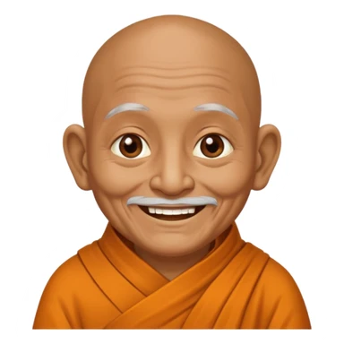 Old monk emoji sticker