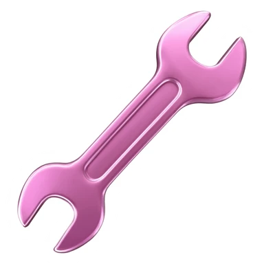 baby pink wrench sticker